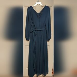 Dark Green Shein Curve Long Dress sz  1XL